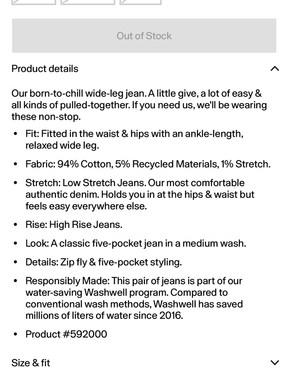 GAP High Rise Stride Wide Leg Ankle Jeans - Picture 3 of 8